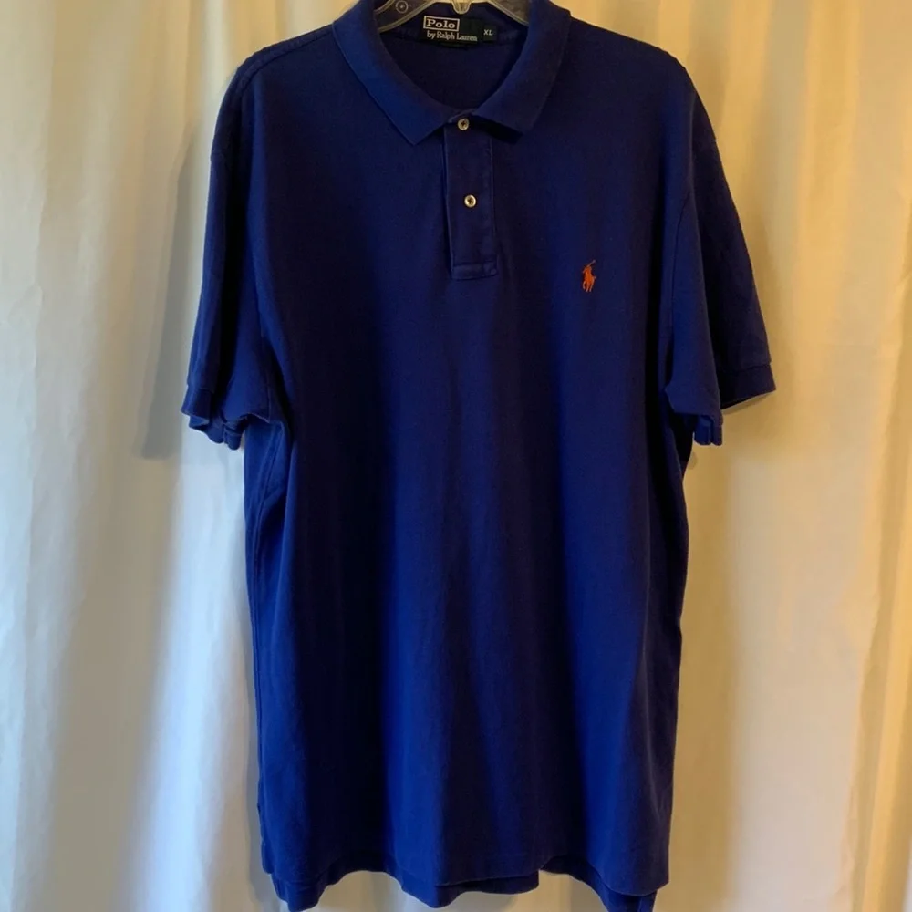 Polo Ralph Lauren Men’s Size XL Purple Short Sleeve Cotton Pullover Golf Shirt